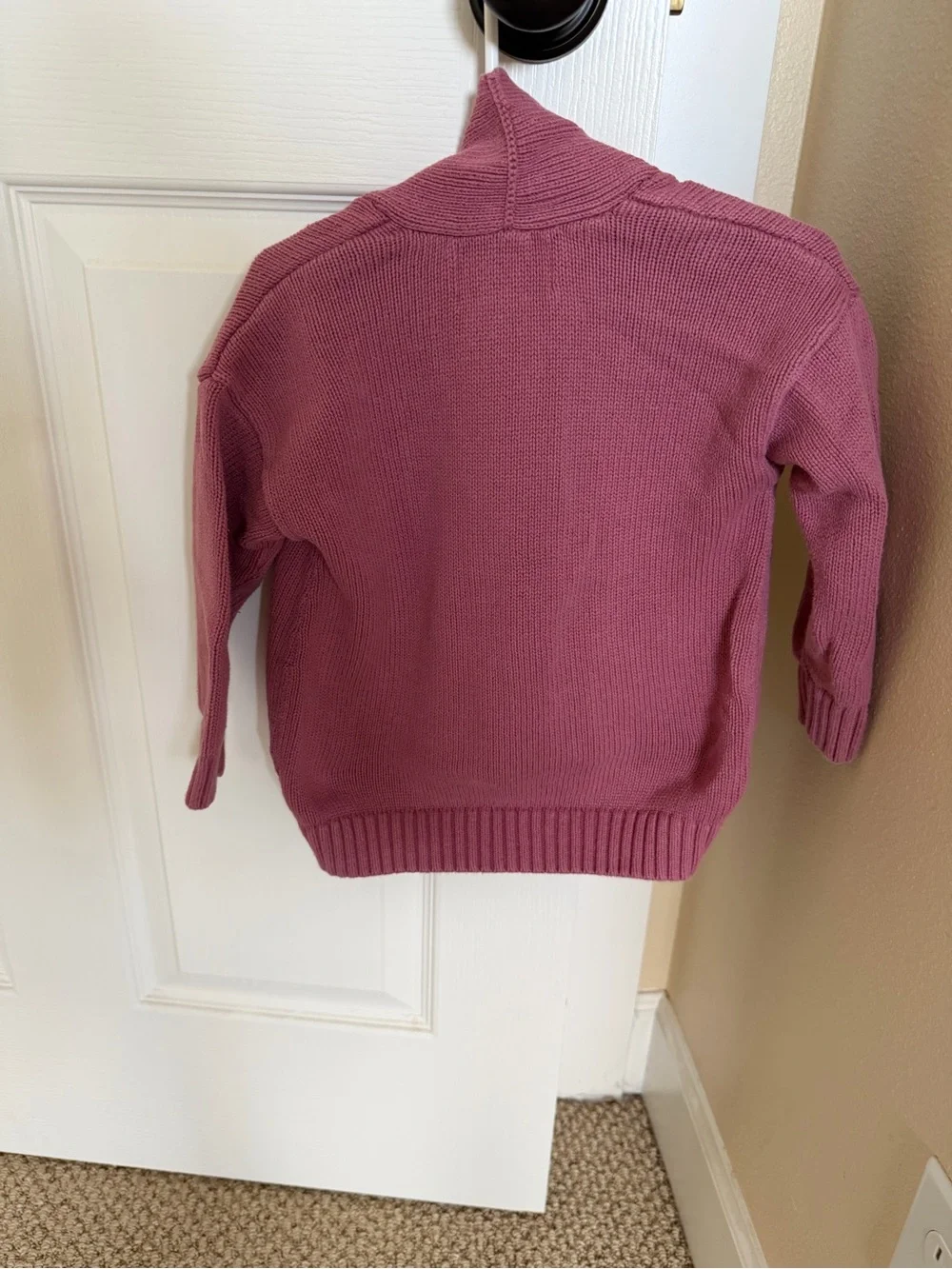 Old Navy Girls' Mauve Open-Front Knit Cardigan